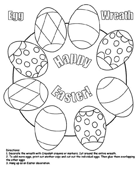 Easter Egg Wreath | crayola.co.uk