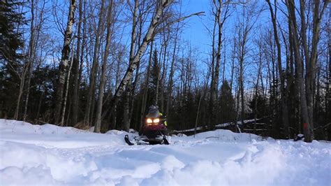 Porcupine Mountains Snowmobiling Winter Youtube
