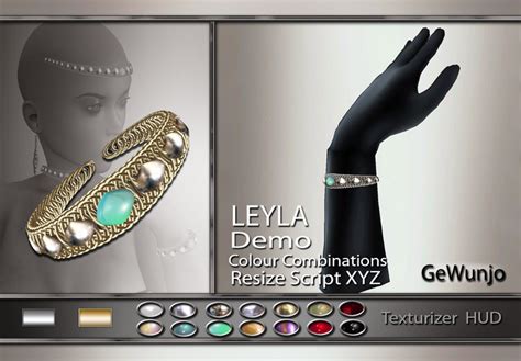 Second Life Marketplace Gewunjo Leyla Bracelets Demo