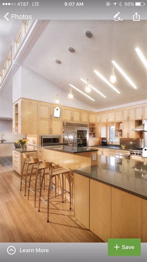 Maybe you would like to learn more about one of these? Vaulted ceiling kitchen with walls coming to top of ...