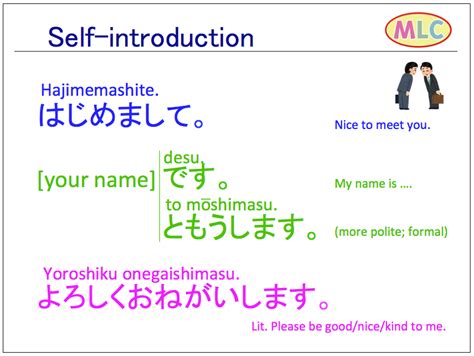 Now, what if you want a whole korean introduction speech? How to introduce yourself in Japanese | MLC Japanese ...