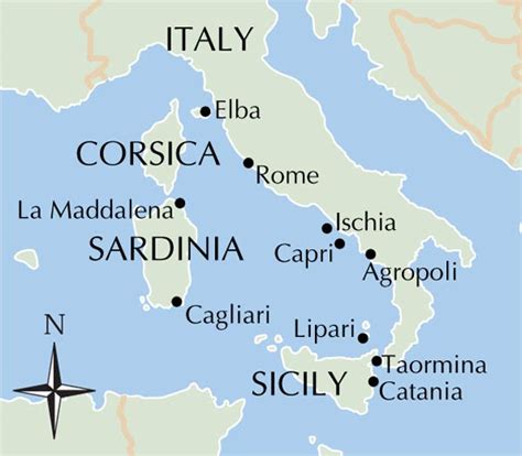 Islands Of Italy Map Cities And Towns Map