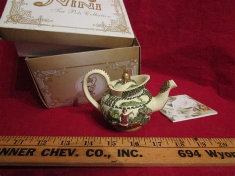 New Nini Collectible Miniature Hand Painted Teapot Trinket Holder Ebay