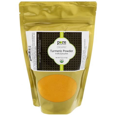 Pure Indian Foods Organic Turmeric Powder 7 5 Oz 212 G Walmart Com