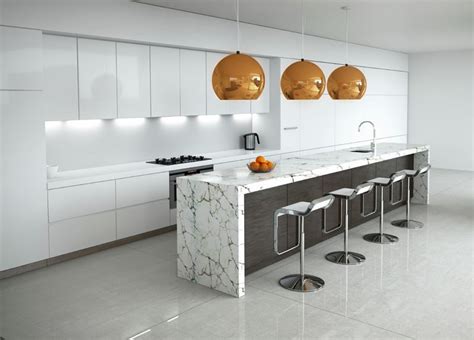 50 Examples Of Marble Kitchen Speak About High End Tastes