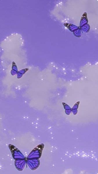 Purple Butterfly Aesthetic Butterfly Wallpaper Iphone Mariposas