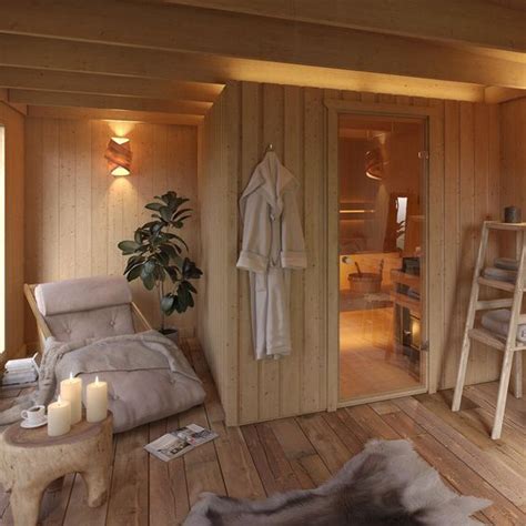 Alles zur eigenen sauna zu hause: Vergrößerung | Gartenhaus mit sauna, Gartensauna mit ...
