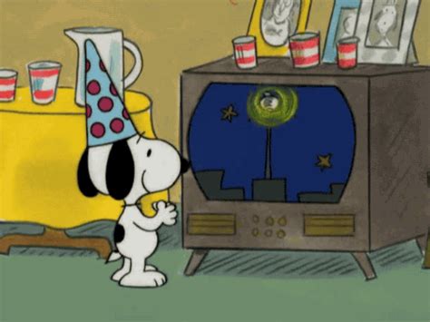 Snoopy Is Excited  Snoopy Happy New Year Ball Drop Discover