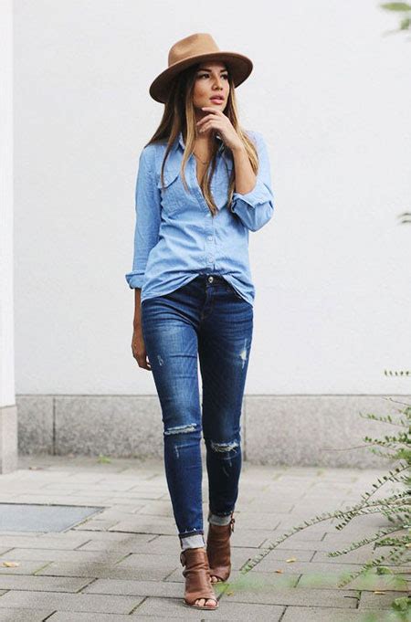 How To Wear Denim Shirts 30 Stylish Outfits