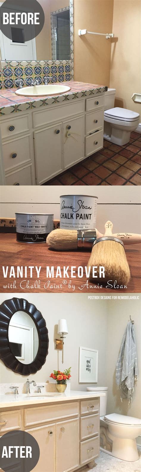 Beautiful Bath Makeover Using Chalk Paint® To Update A Vanity No
