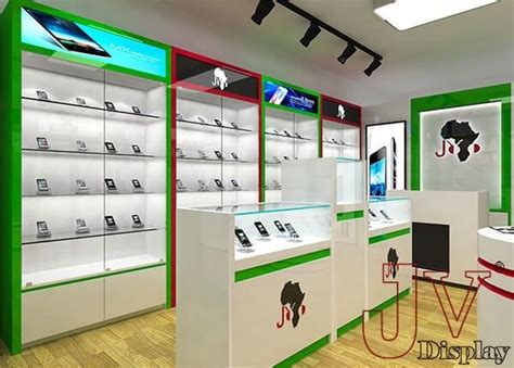 Mobile Phone Counter Display Showroom Interior Design Commercial