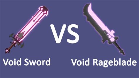 New Void Sword Vs Void Rageblade In Roblox Bedwars Youtube