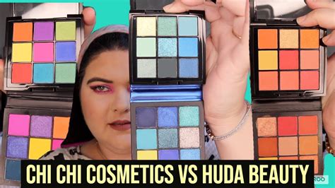 Chi Chi Cosmetics Vs Huda Beauty Palettes Pruelaroo Youtube