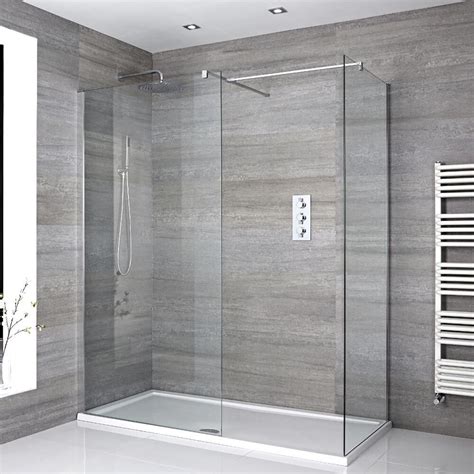 Milano Portland Corner Walk In Shower Enclosure With Tray Choice Of