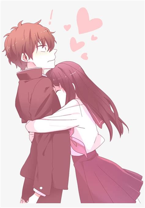 Anime Love Couple Png Transparent Pngkit Anime Girl Huging Boy Hd