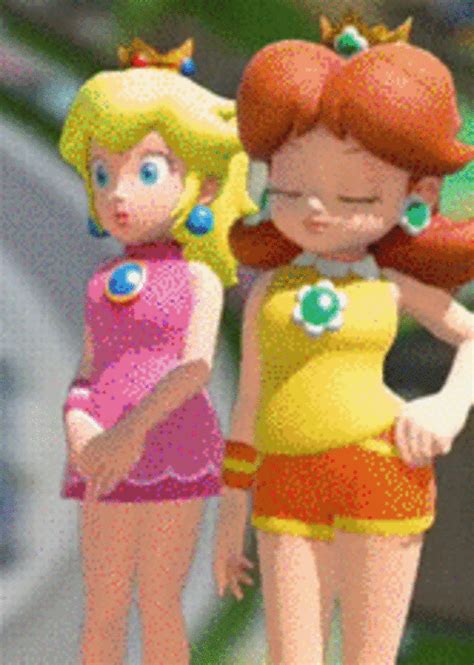 Peach And Daisy In The Story Mode Mario Tennis Super Princess Peach Princess Daisy Mario