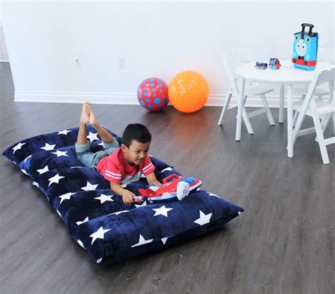 The stash folding kids sofa chair is soon to be your child's favorite chair. Kids Floor Pillow Fold Out Lounger Fabric Cover for Bed ...