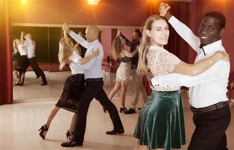 People Learning To Dance Waltz Stock Image Image Of Dancing