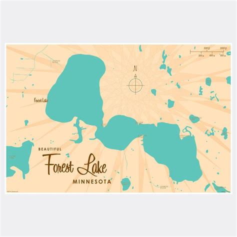 Explore The Natural Beauty Of Forest Lake Minnesota With This Detailed Map