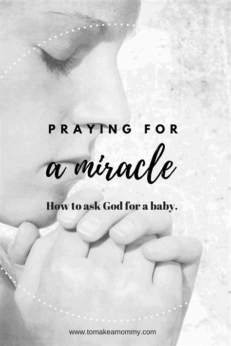 Praying For An Infertility Miracle To Make A Mommy