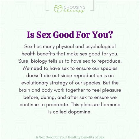 Health Benefits Of Sex