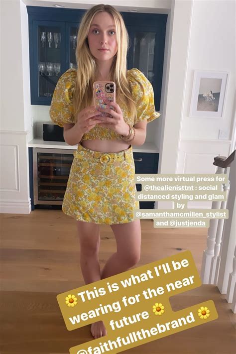 Dakota Fanning Instagram Fashion Story July 13 2020