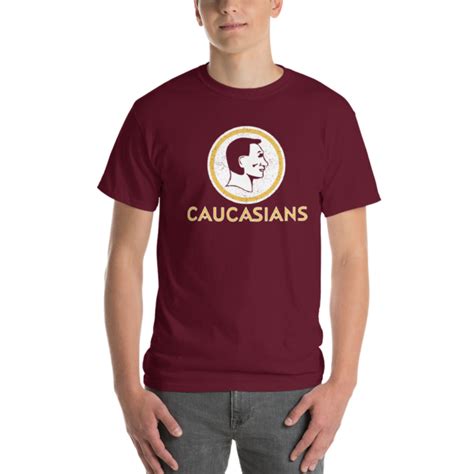 Washington Caucasians Redskins Funny Mens T Shirt Ebay