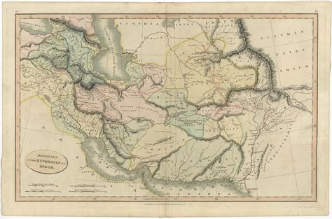 Antique Map Of The Middle East By Smith 1809