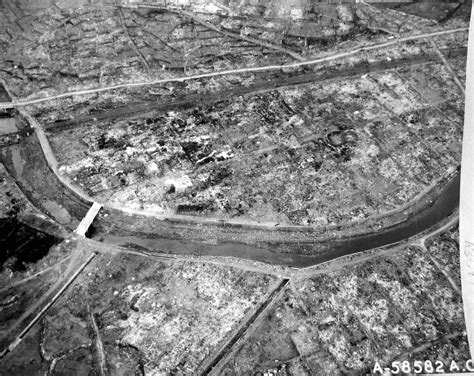 Photo Aerial Photo Of Nagasaki Japan After Atomic Bombing Mid Aug