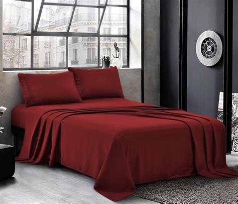 Bed Sheets Twin Full Queen King Sheet Set Double Brushed Microfiber