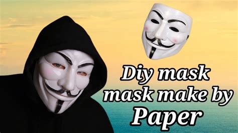 How To Make Hacker Mask Ll Hacker Mask Make By Paper Youtube
