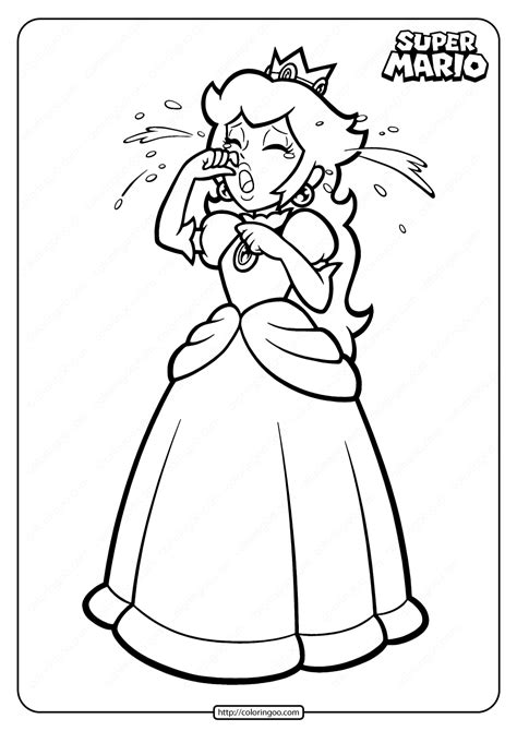 Printable Princess Peach Coloring Pages Printable Word Searches
