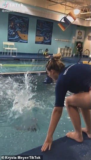 Video Of A Baby Boy Being Thrown Into A Pool By His Swimming Teacher