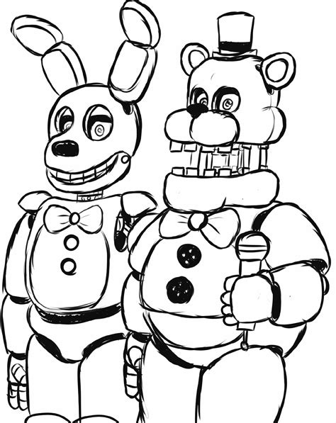 Fnaf Glamrock Freddy Coloring Pages Glamrock Bonnie Fnaf 2020 By