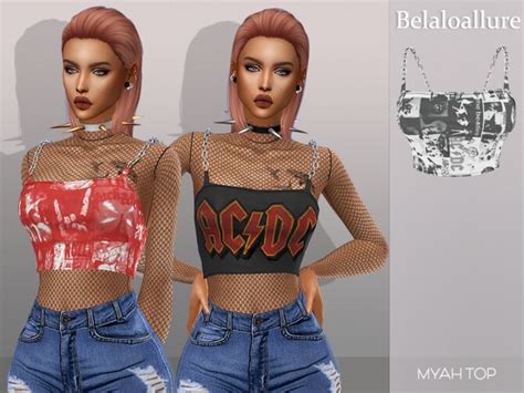 Belaloallure Myah Top By Belal1997 At Tsr Sims 4 Updates