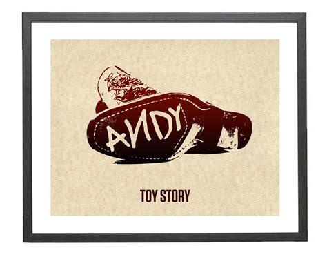 Toy Story Andys Boot Disney Minimalist Poster Etsy