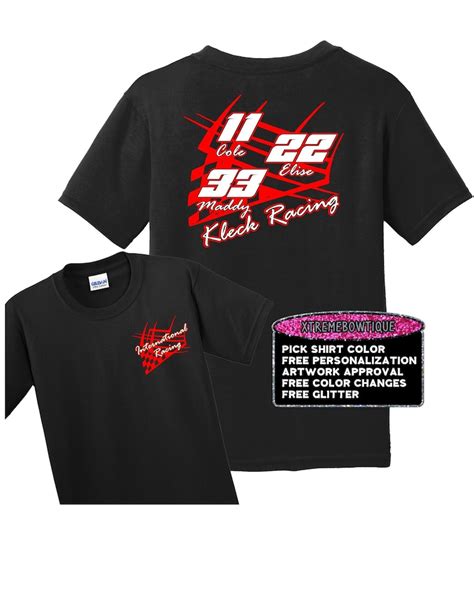 Custom Racing Shirt Pit Crew Dirt Track Shirt Motorcycle Etsy