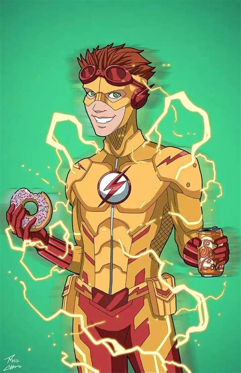 Dc Kid Flash Wally West Kid Flash Superhero Comic Dc Comics