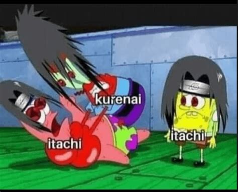 Spongebob Naruto Itachi Vs Kurenai Rnarutomemes