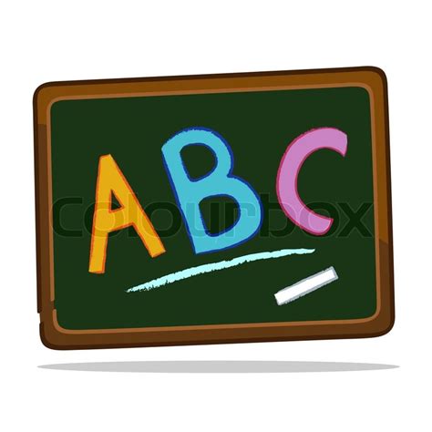 Chalkboard Abc 01eps Stock Vektor Colourbox