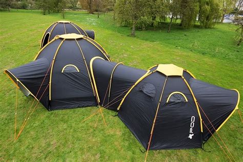 pod tent connected tunnels gearnova