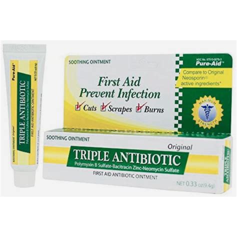 Pure Aid Triple Antibiotic Ointment 033oz Shopee Philippines