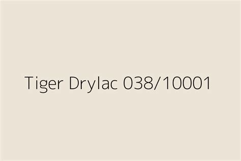 Tiger Drylac Color Hex Code