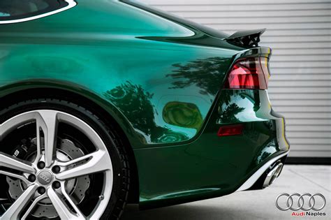 2016 Audi Rs7 In Verdant Green Looks Like A Bentley Autoevolution