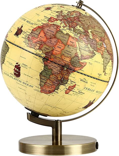 Illuminated World Globe For Kids With Stand Built In Led