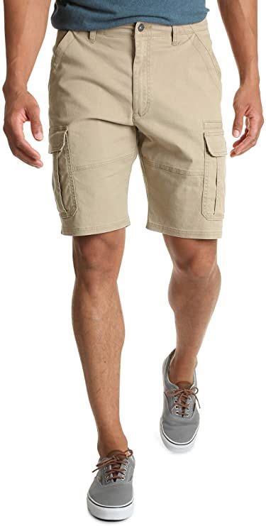 Wrangler Authentics Men S Classic Relaxed Fit Stretch Cargo Short Amazon Com Mens Shorts