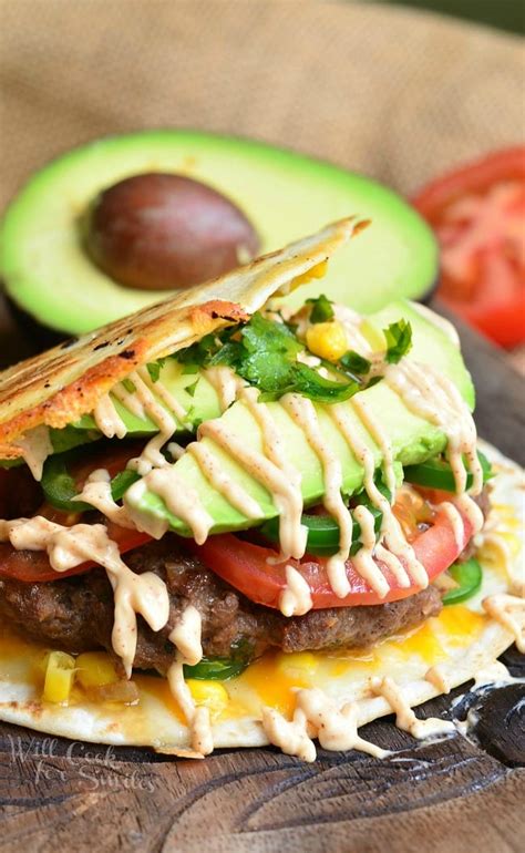 Advertisement step 2 toss the chicken with the fajita seasoning, then spread onto the baking sheet. Quesadilla Burger - Will Cook For Smiles