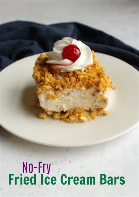 No Fry Fried Ice Cream Bars Cooking With Carlee