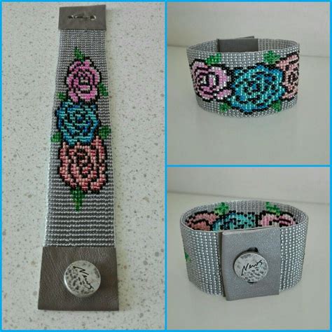 Bead Loom Bracelet Roses A Little Differently By Vat Bead Loom