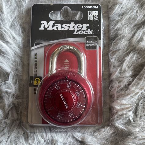 Master Lock Pinkred Combination Padlock 1530dcm G1 71649010750 Ebay